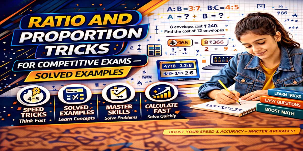 Ratio and proportion tricks and shortcuts for competitive exams