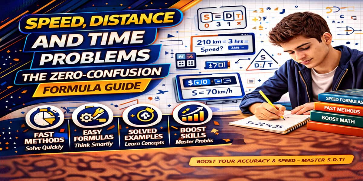 Speed distance time formula guide with zero-confusion shortcut method