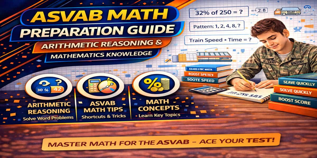 ASVAB math preparation guide with fast calculation strategies