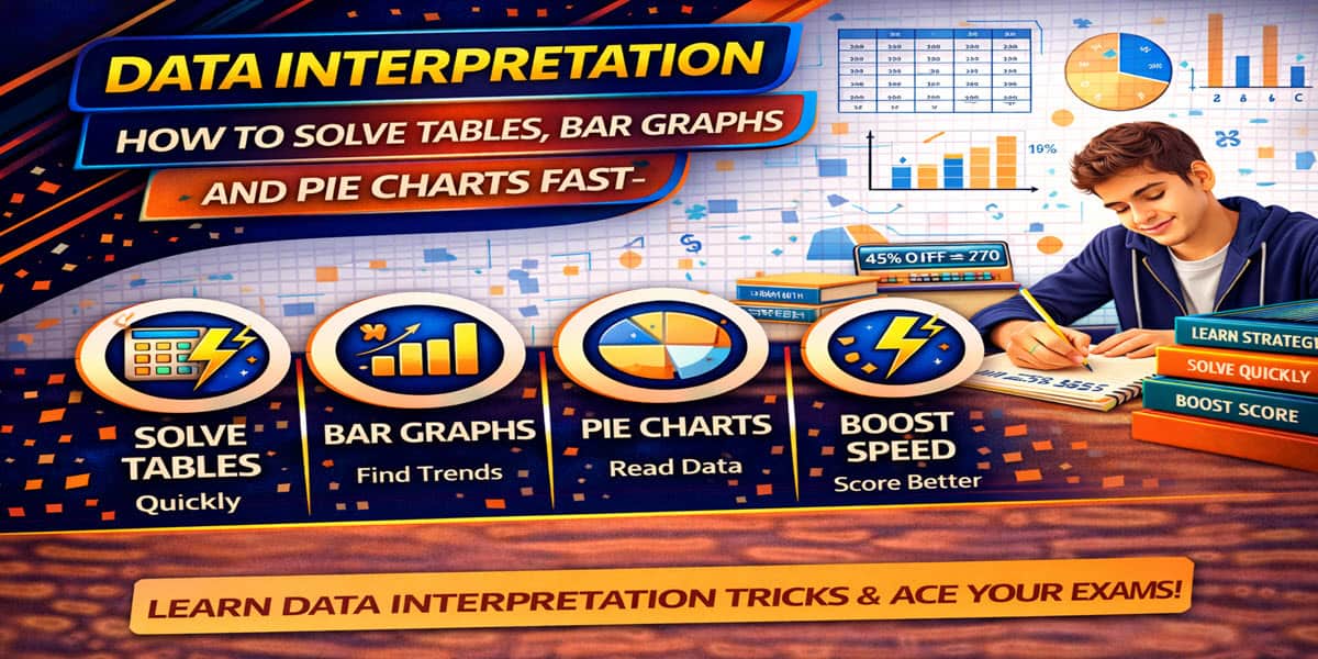 Data interpretation tricks for tables bar graphs and pie charts in exams