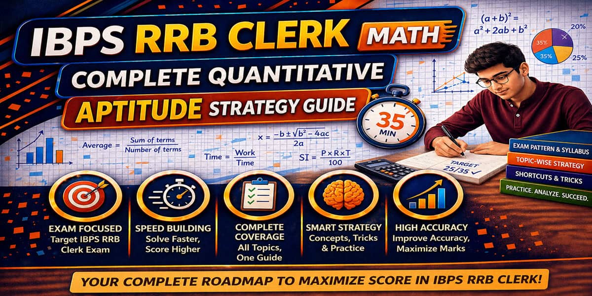 IBPS RRB Clerk math preparation strategy