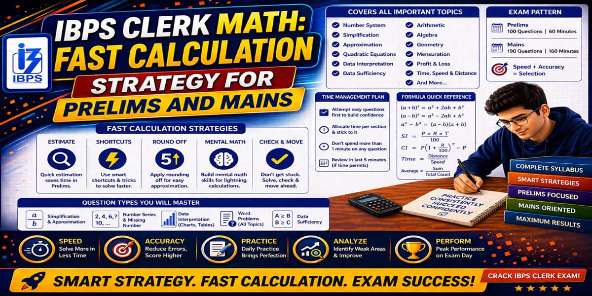 IBPS Clerk math preparation guide