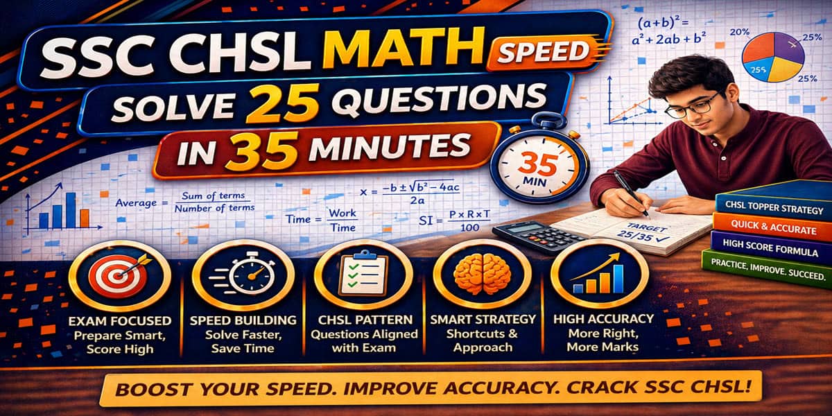 SSC CHSL math speed strategy