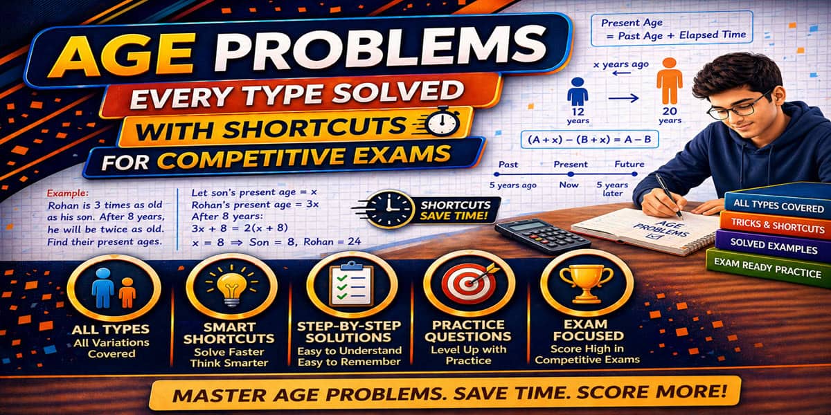 age problems tricks competitive exams