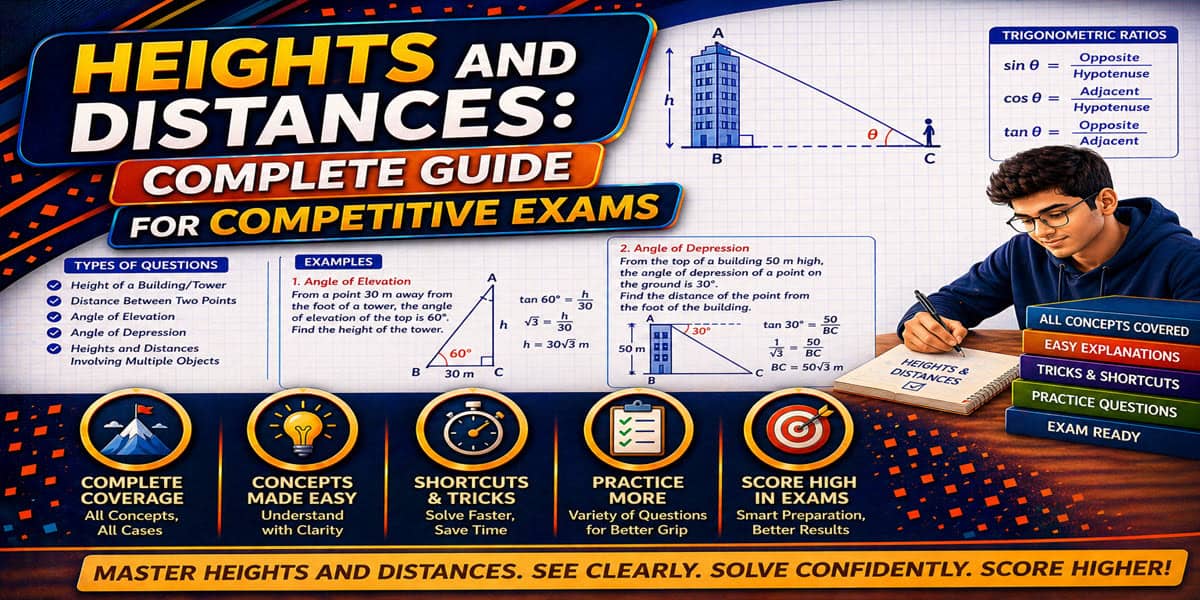 heights and distances tricks SSC CGL
