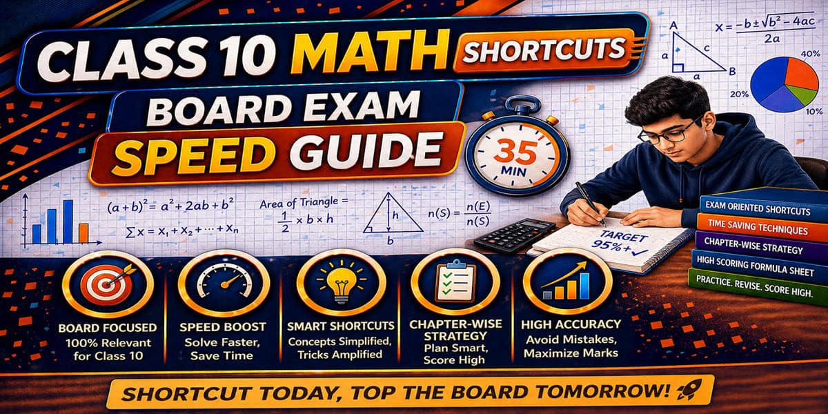 Class 10 math shortcuts complete board exam guide